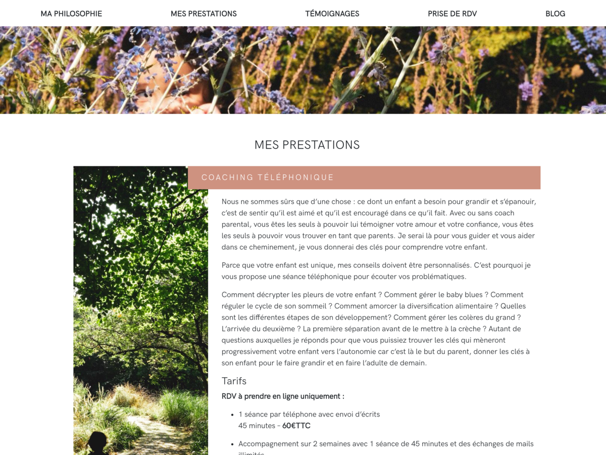 Maintenance du site My Little Coaching sous WordPress